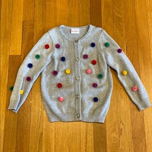 Hanna Andersson pom pom cardigan. Size 110 (5).